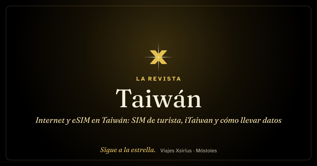 Internet y eSIM en Taiwán: SIM de turista, iTaiwan y cómo llevar datos