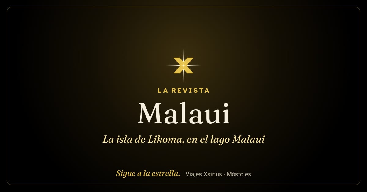 La isla de Likoma, en el lago Malaui