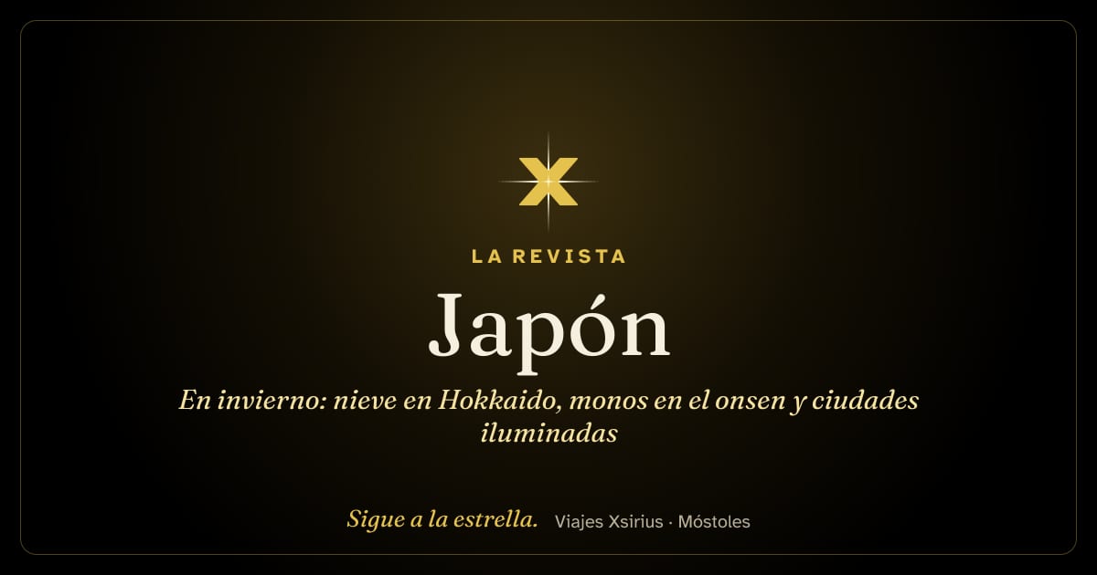 Japón en invierno: nieve en Hokkaido, monos en el onsen y ciudades iluminadas