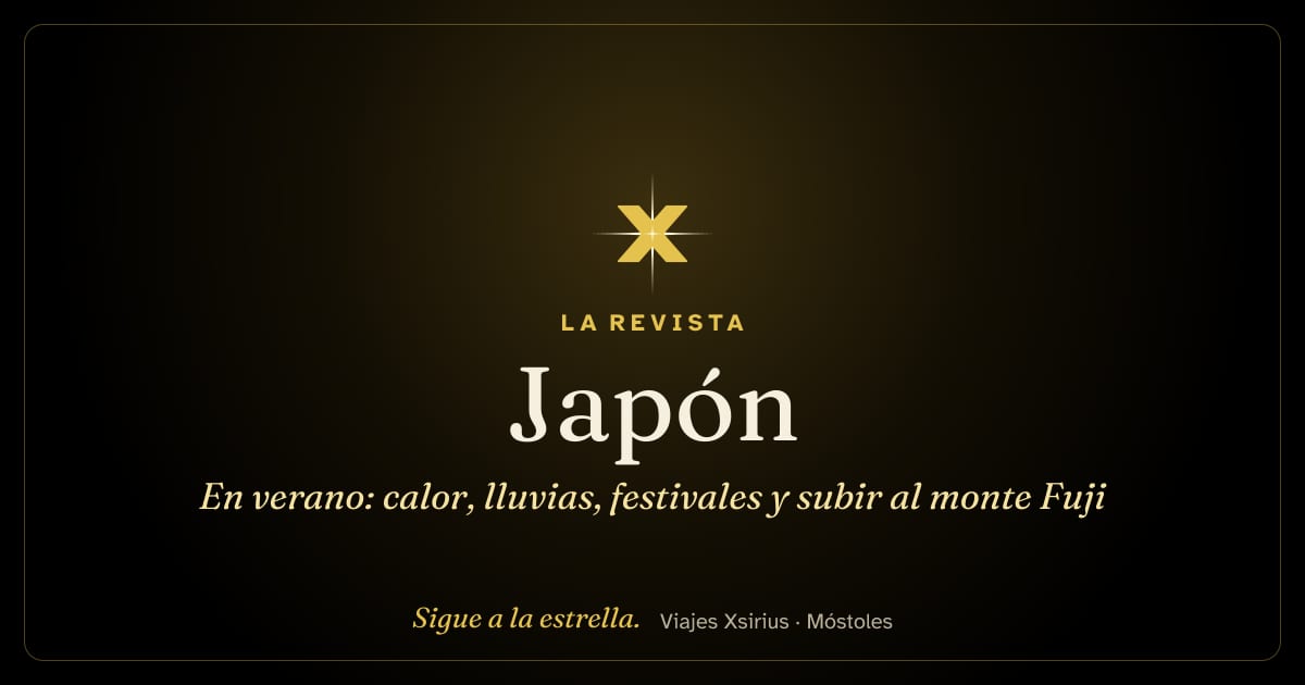 Japón en verano: calor, lluvias, festivales y subir al monte Fuji