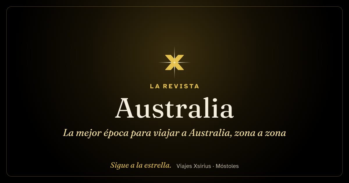 La mejor época para viajar a Australia, zona a zona