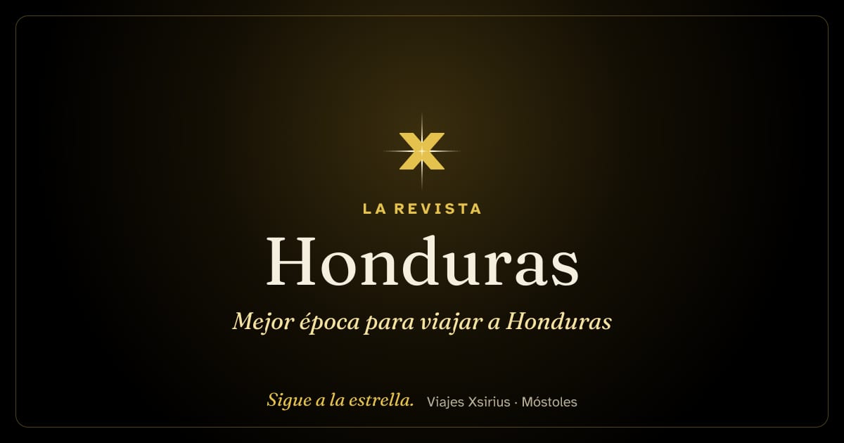 Mejor época para viajar a Honduras