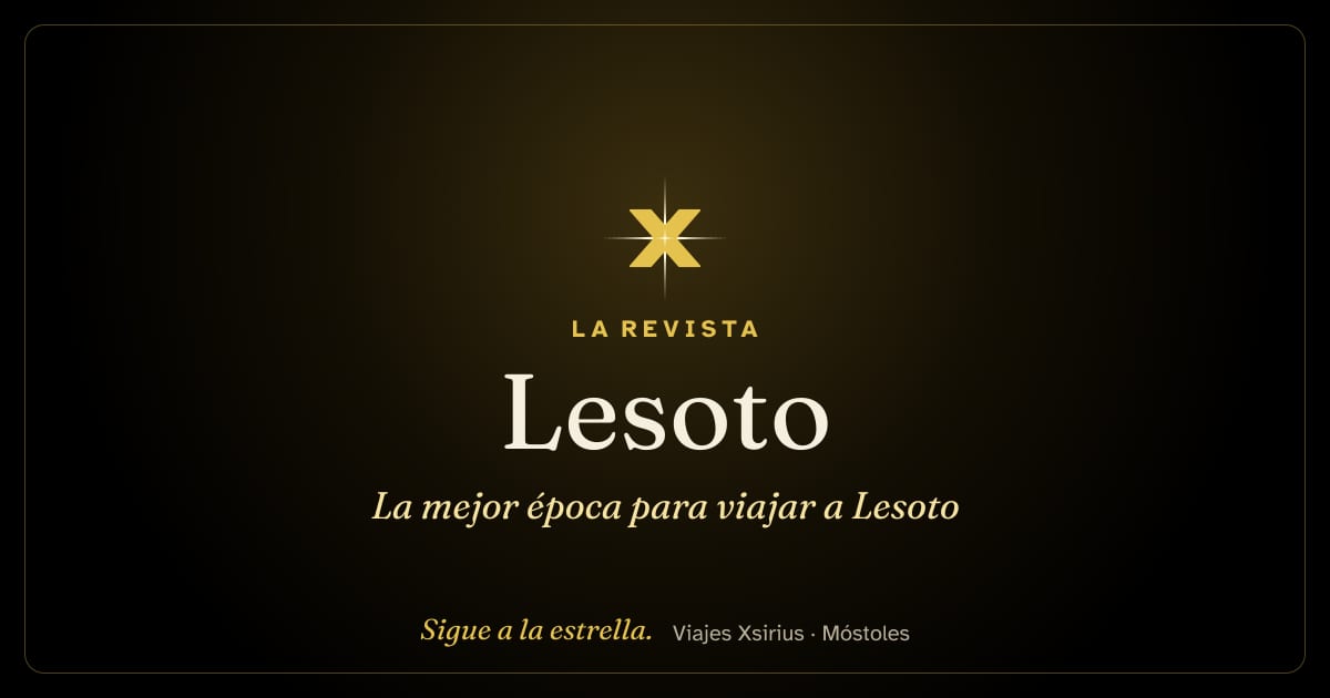 La mejor época para viajar a Lesoto
