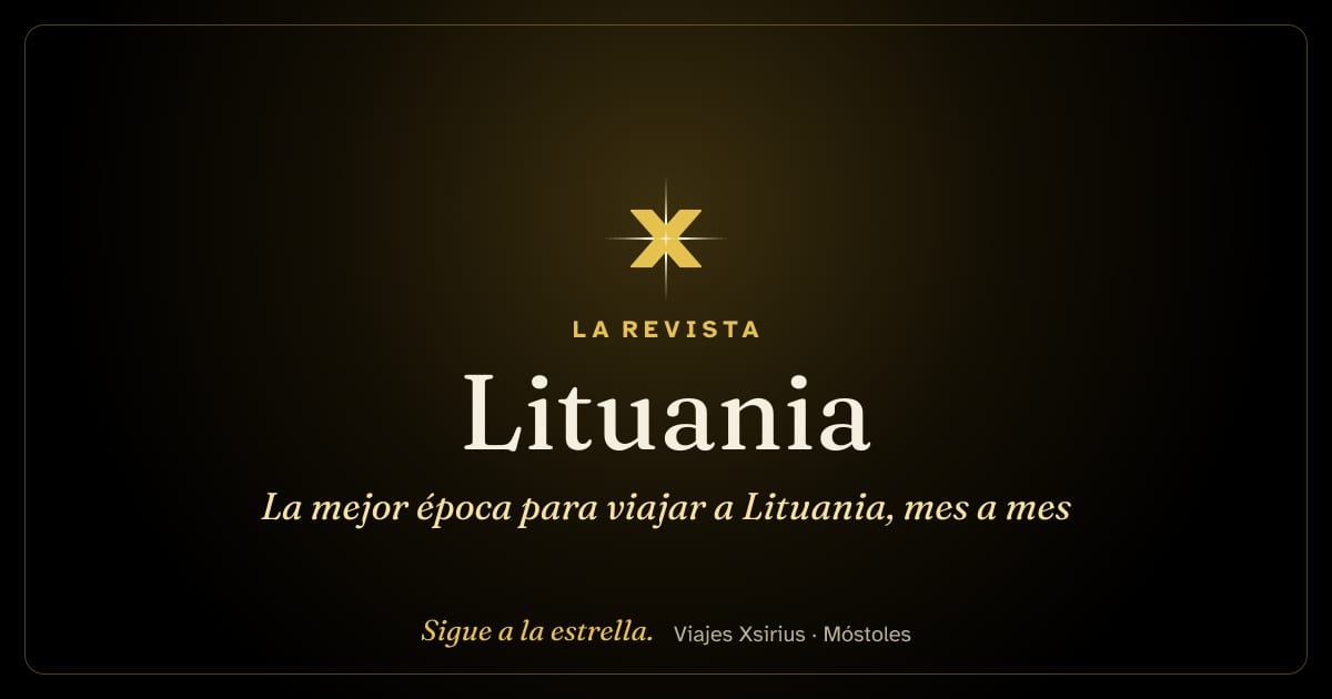 La mejor época para viajar a Lituania, mes a mes
