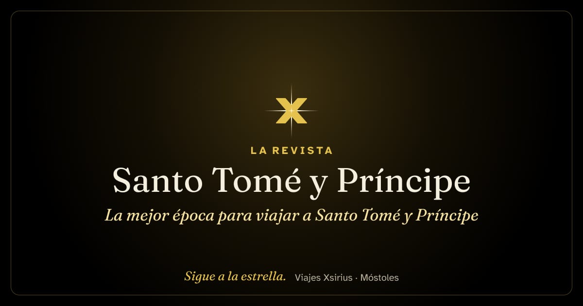 La mejor época para viajar a Santo Tomé y Príncipe
