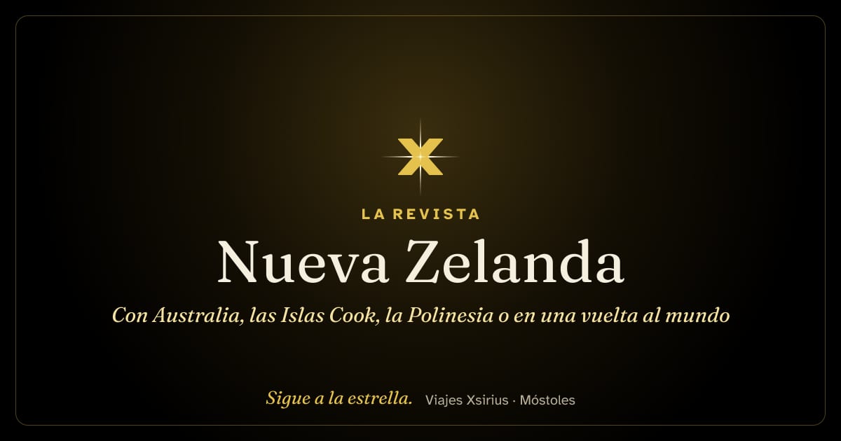 Nueva Zelanda con Australia, las Islas Cook, la Polinesia o en una vuelta al mundo