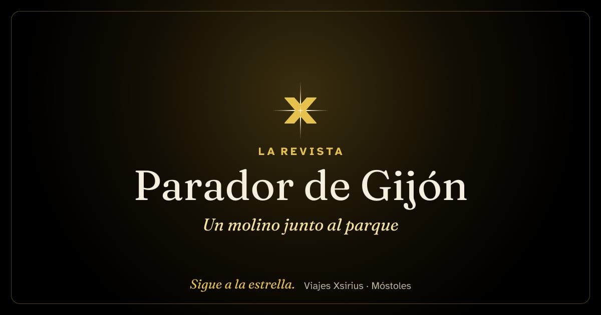 Parador de Gijón: un molino junto al parque