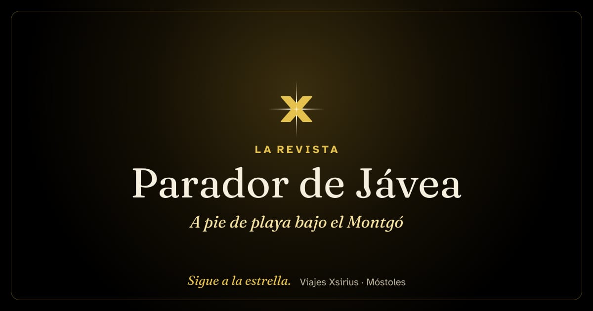Parador de Jávea: a pie de playa bajo el Montgó