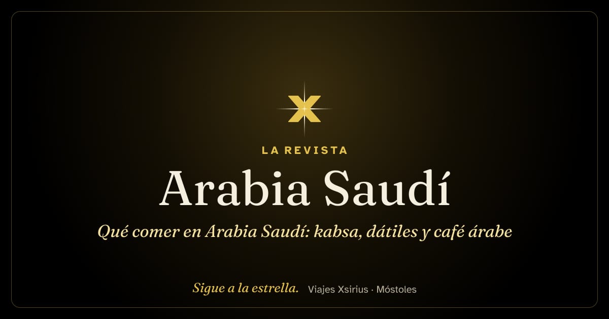 Qué comer en Arabia Saudí: kabsa, dátiles y café árabe