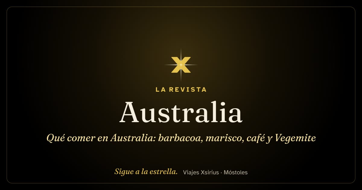 Qué comer en Australia: barbacoa, marisco, café y Vegemite