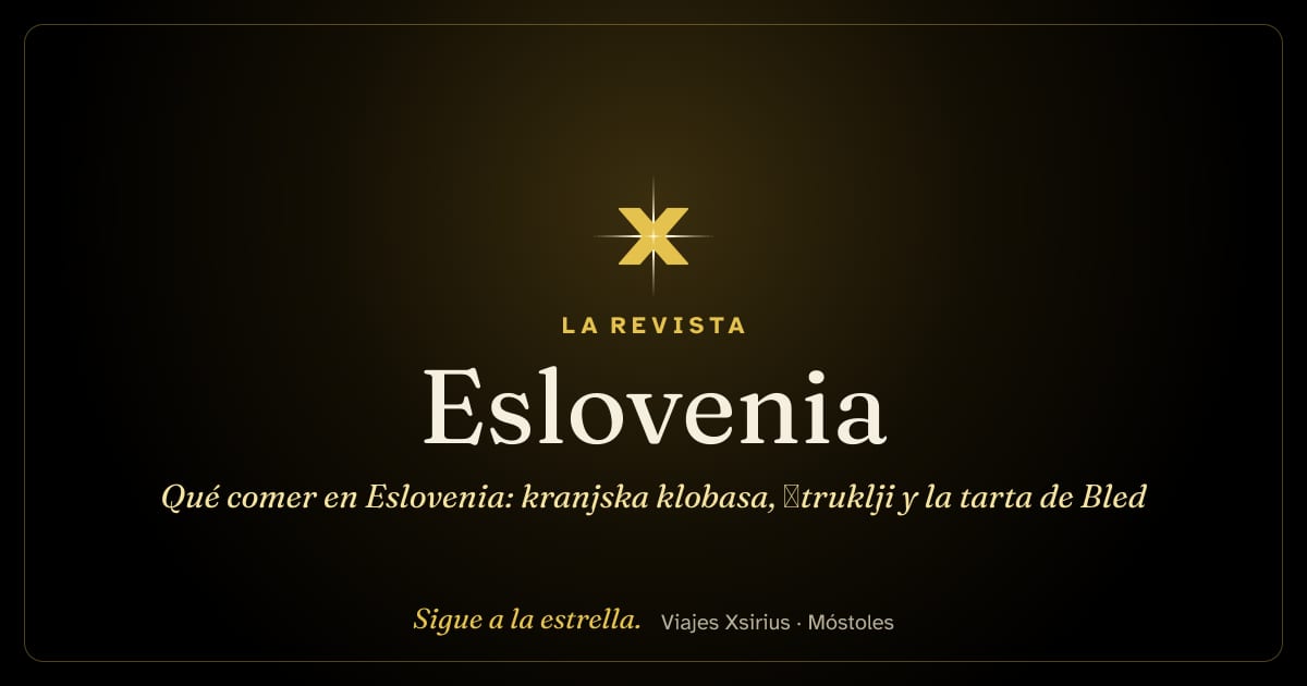 Qué comer en Eslovenia: kranjska klobasa, štruklji y la tarta de Bled