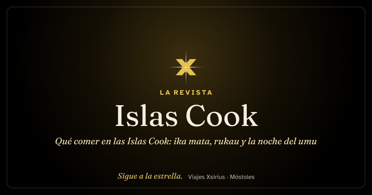 Qué comer en las Islas Cook: ika mata, rukau y la noche del umu