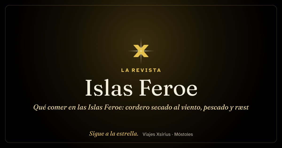 Qué comer en las Islas Feroe: cordero secado al viento, pescado y ræst