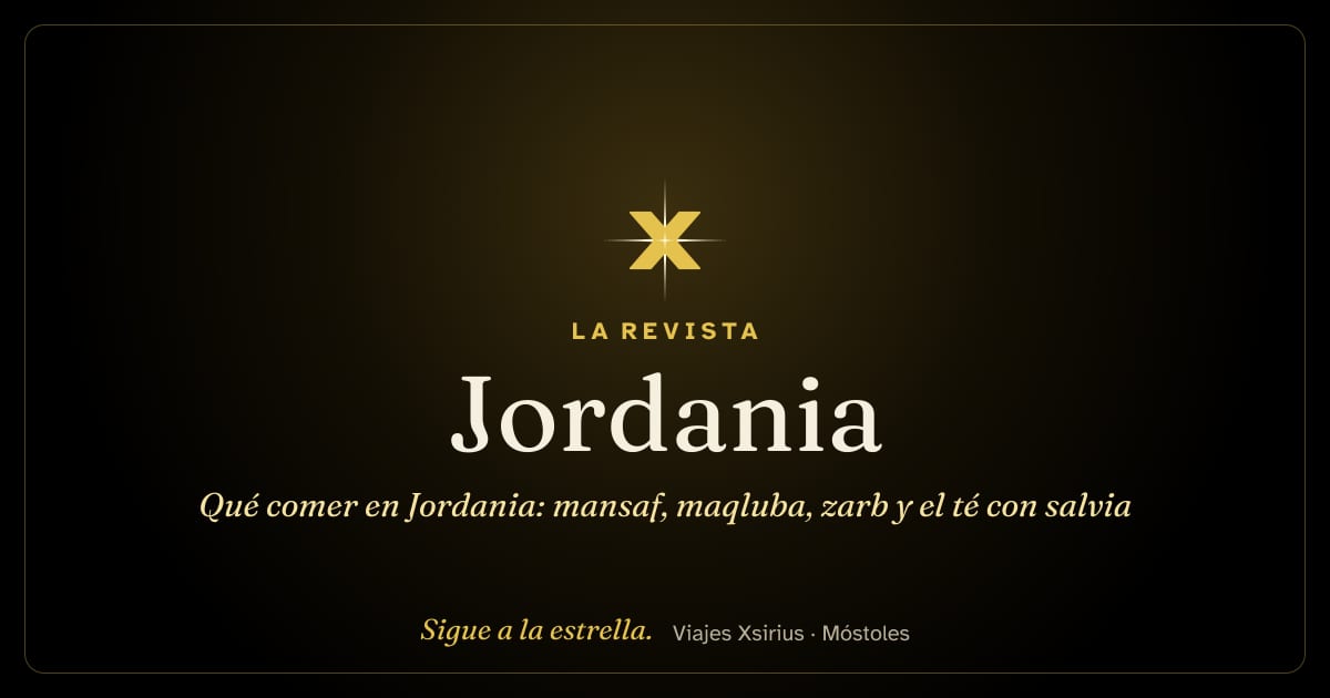 Qué comer en Jordania: mansaf, maqluba, zarb y el té con salvia