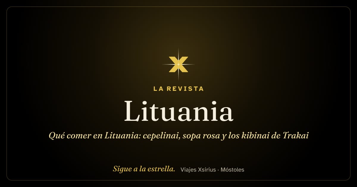 Qué comer en Lituania: cepelinai, sopa rosa y los kibinai de Trakai
