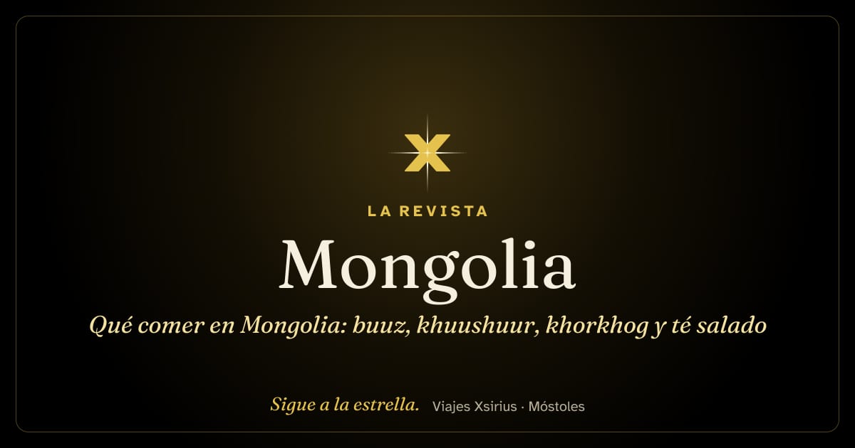 Qué comer en Mongolia: buuz, khuushuur, khorkhog y té salado