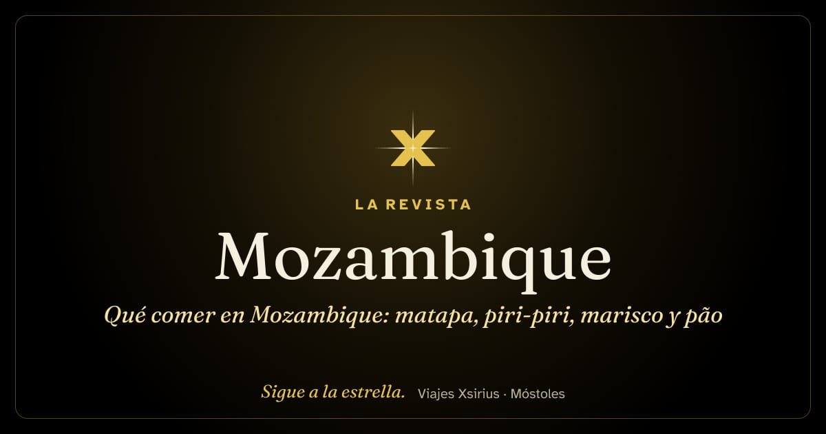 Qué comer en Mozambique: matapa, piri-piri, marisco y pão