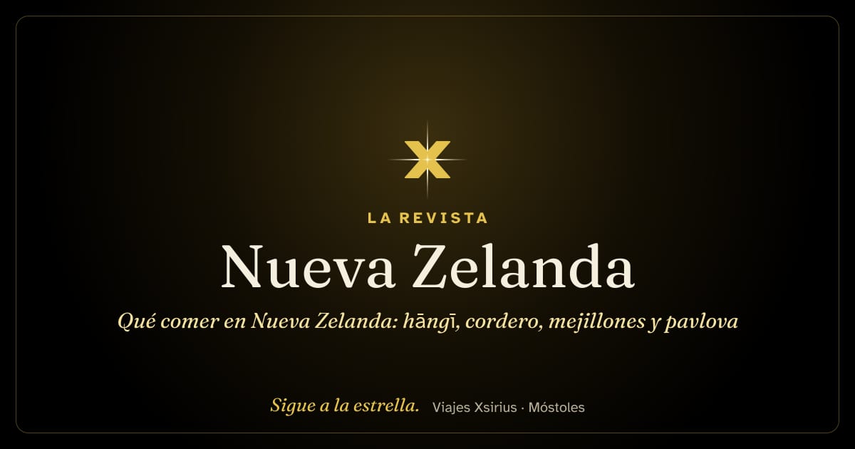 Qué comer en Nueva Zelanda: hāngī, cordero, mejillones y pavlova