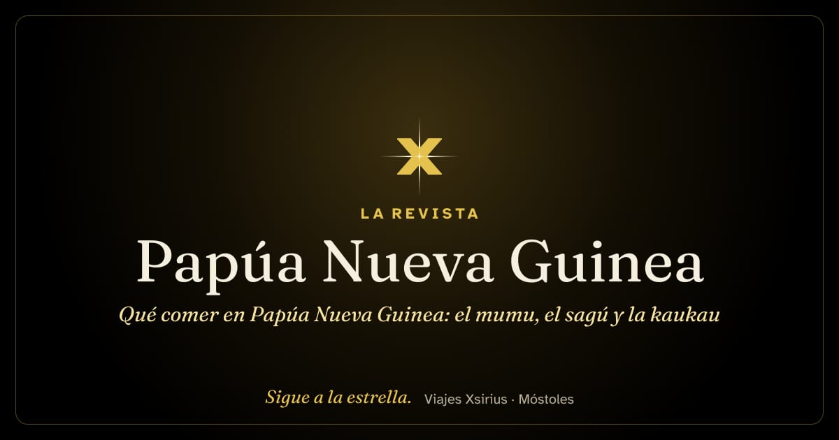Qué comer en Papúa Nueva Guinea: el mumu, el sagú y la kaukau