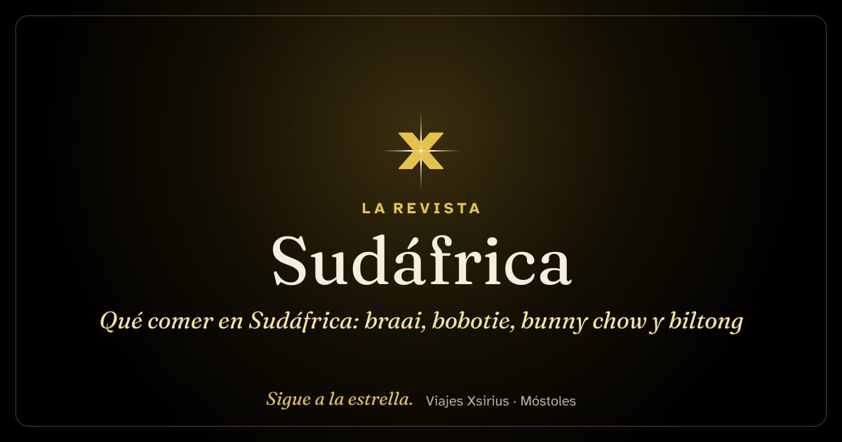 Qué comer en Sudáfrica: braai, bobotie, bunny chow y biltong