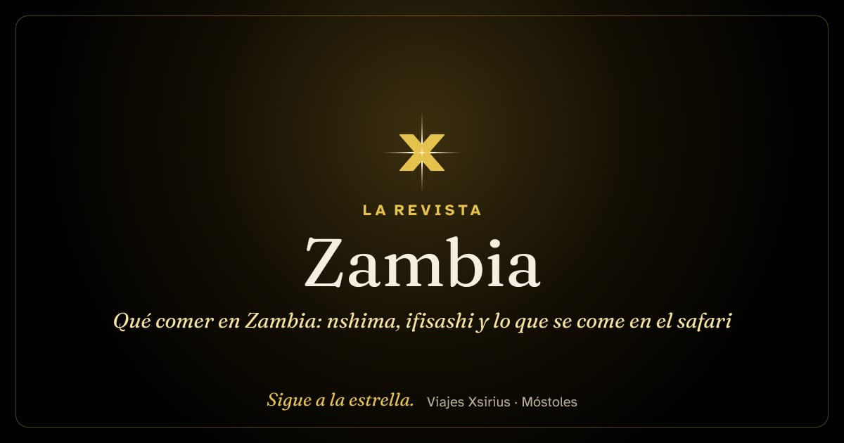 Qué comer en Zambia: nshima, ifisashi y lo que se come en el safari