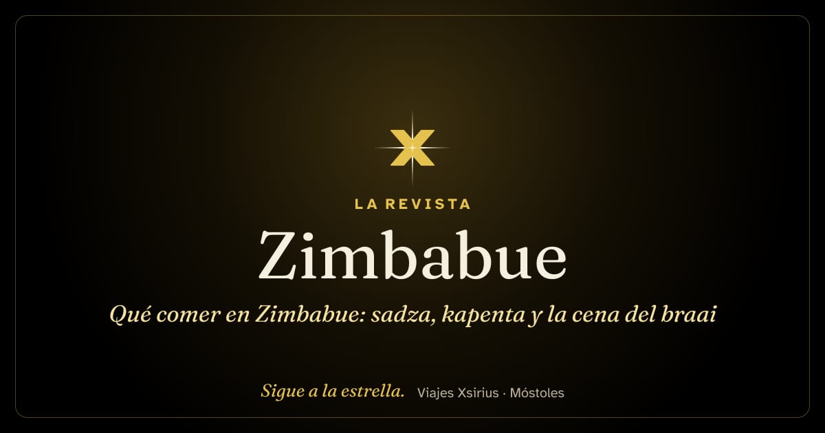 Qué comer en Zimbabue: sadza, kapenta y la cena del braai