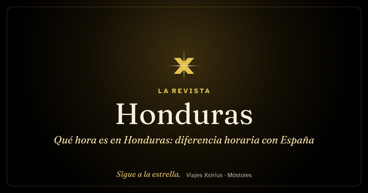 Qué hora es en Honduras: diferencia horaria con España