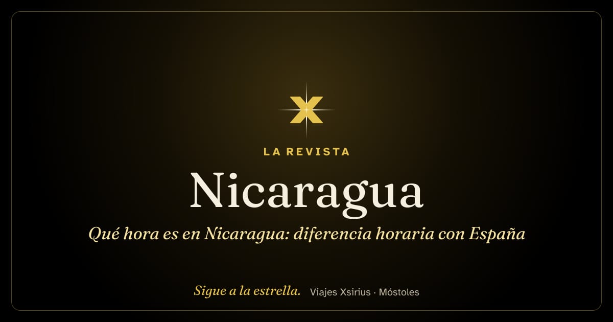 Qué hora es en Nicaragua: diferencia horaria con España