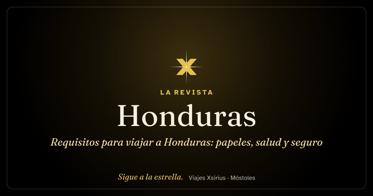 Requisitos para viajar a Honduras: papeles, salud y seguro
