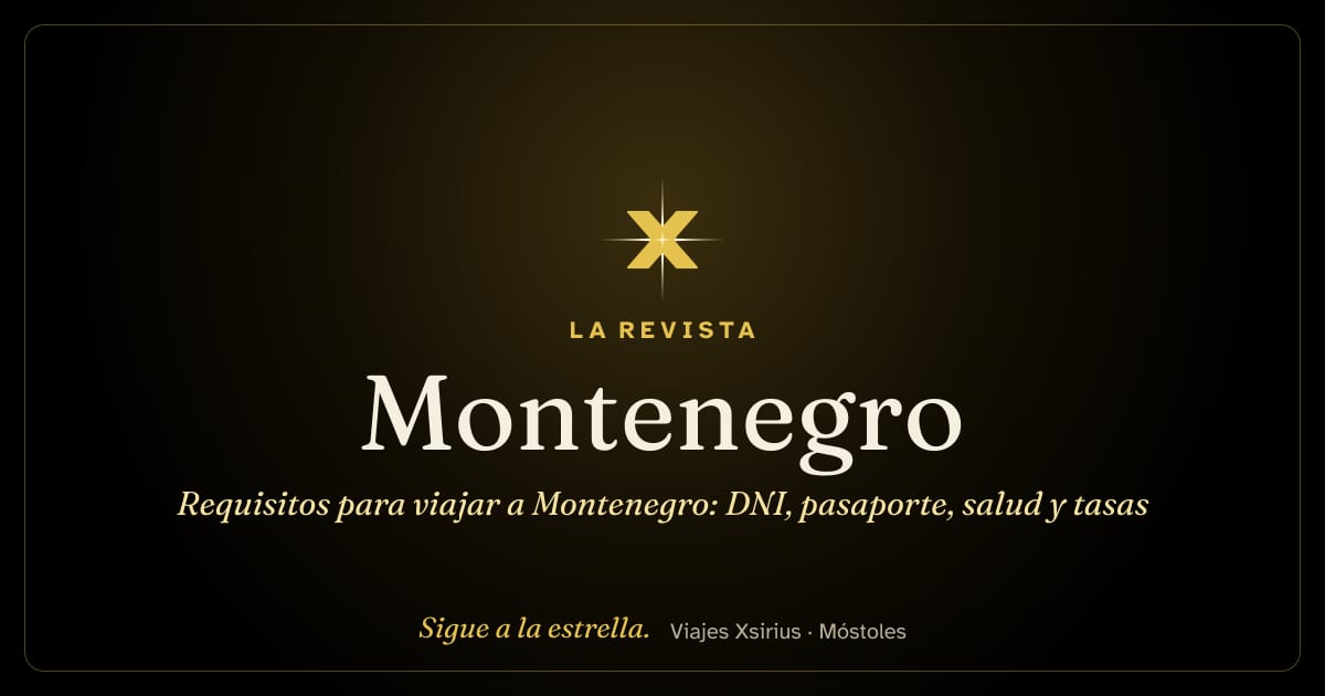 Requisitos para viajar a Montenegro: DNI, pasaporte, salud y tasas