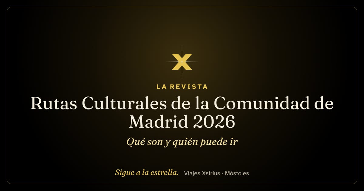 Rutas Culturales de la Comunidad de Madrid 2026: qué son y quién puede ir