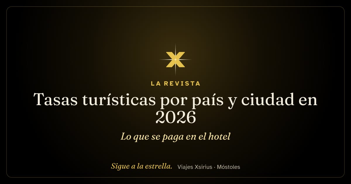 Tasas turísticas por país y ciudad en 2026: lo que se paga en el hotel