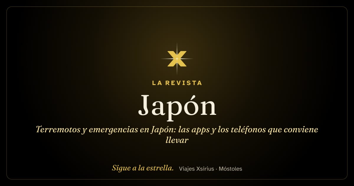 Terremotos y emergencias en Japón: las apps y los teléfonos que conviene llevar