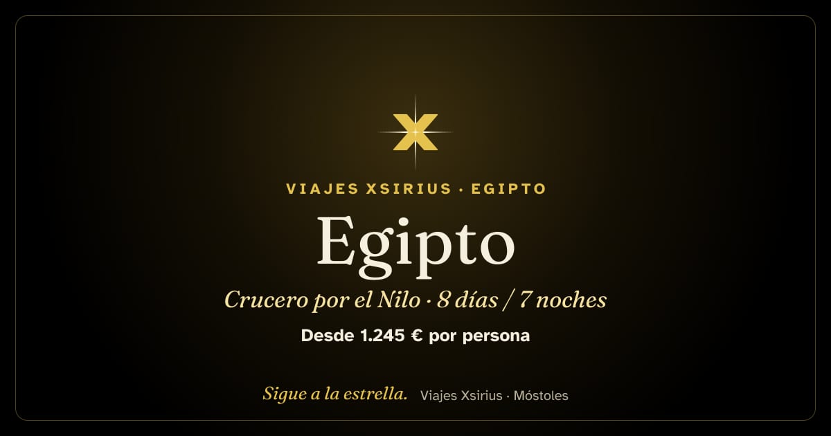 Egipto: crucero por el Nilo: Egipto, 8 días / 7 noches