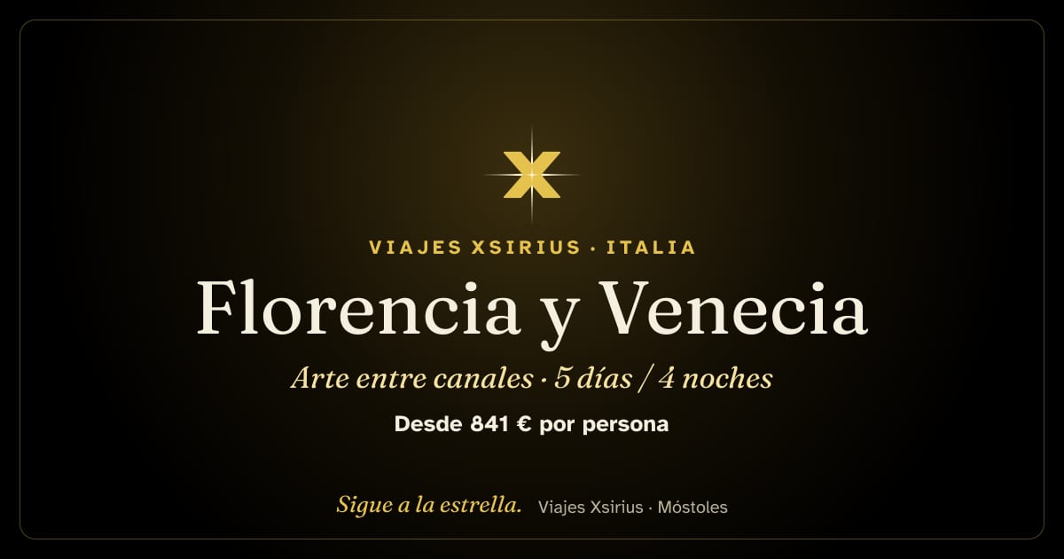 Florencia y Venecia: arte entre canales: Italia, 5 días / 4 noches