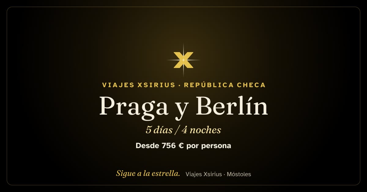 Praga y Berlín: República Checa y Alemania, 5 días / 4 noches