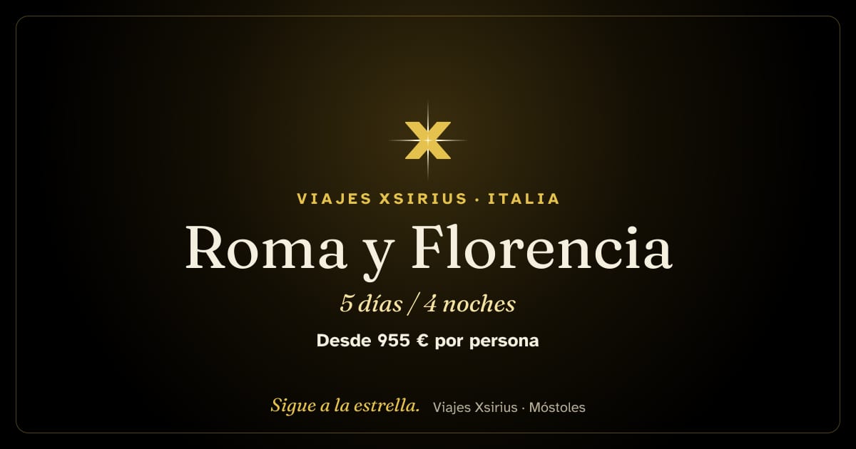 Roma y Florencia: Italia, 5 días / 4 noches