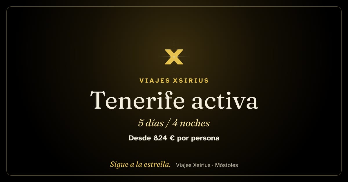 Tenerife activa: España, 5 días / 4 noches
