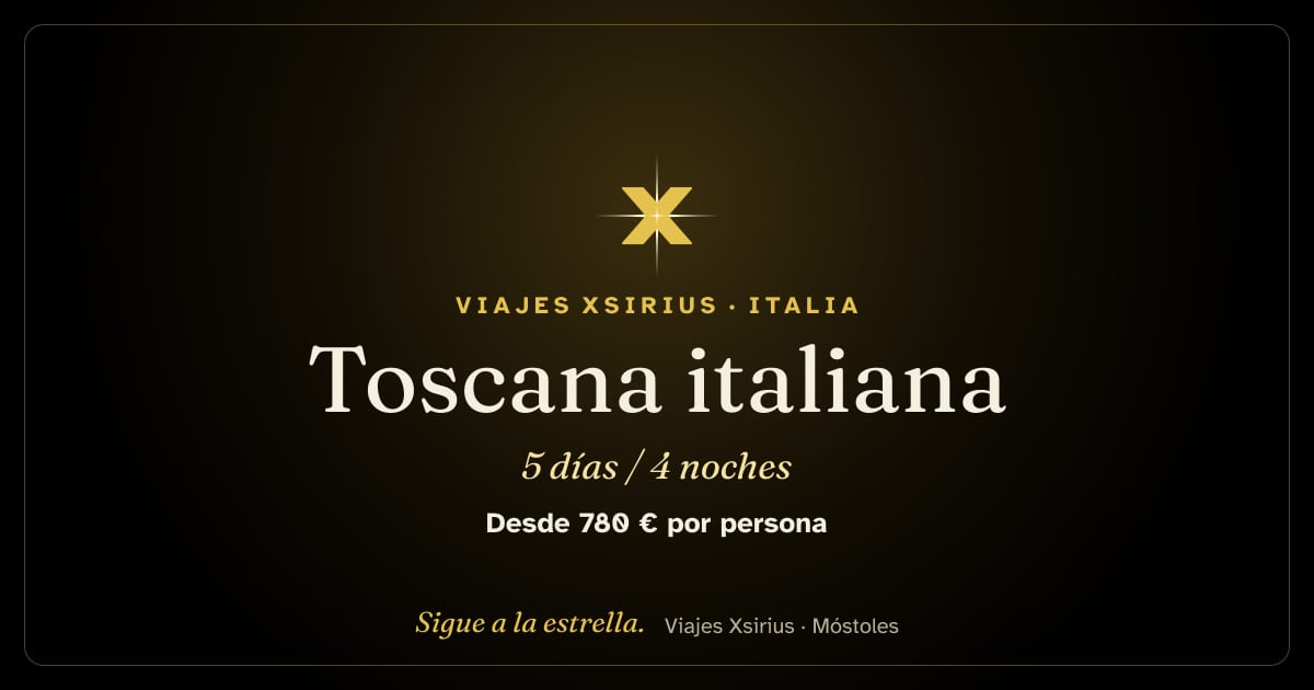 Toscana italiana: Italia, 5 días / 4 noches