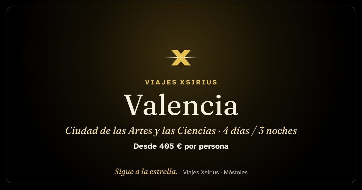 Valencia: Ciudad de las Artes y las Ciencias: España, 4 días / 3 noches