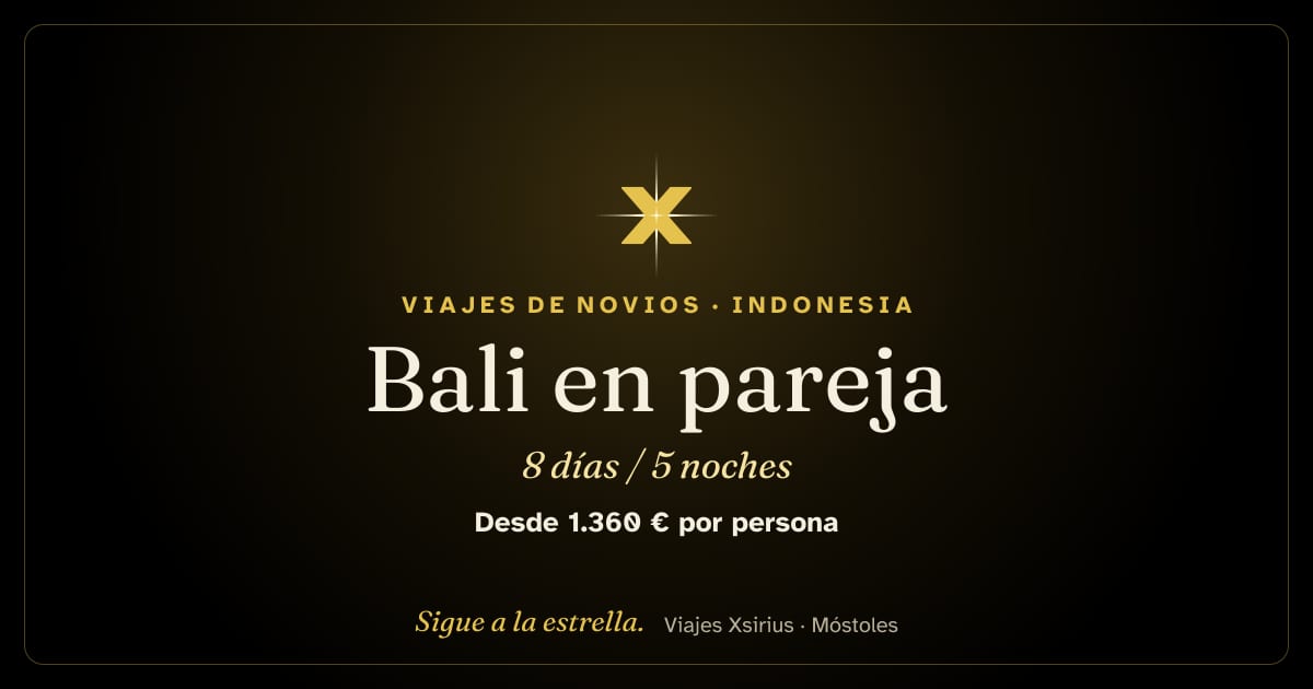 Bali en pareja: Indonesia, 8 días / 5 noches