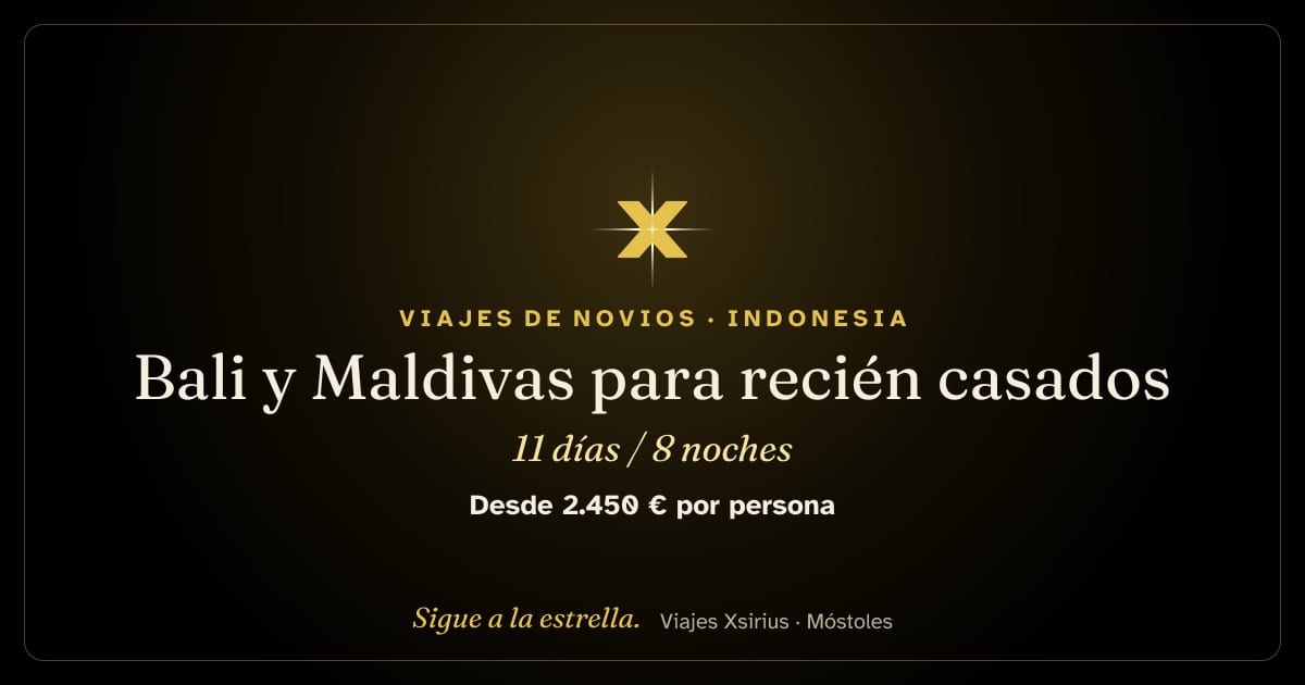 Bali y Maldivas para recién casados: Indonesia y Maldivas, 11 días / 8 noches