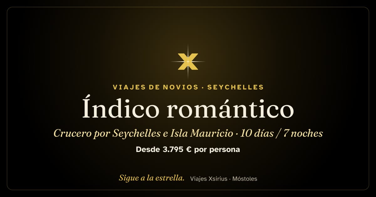 Índico romántico: crucero por Seychelles e Isla Mauricio: Seychelles y Mauricio, 10 días / 7 noches