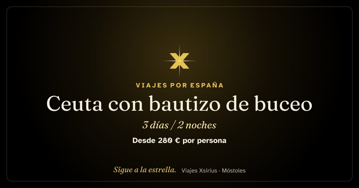 Ceuta con bautizo de buceo: Ceuta, 3 días / 2 noches