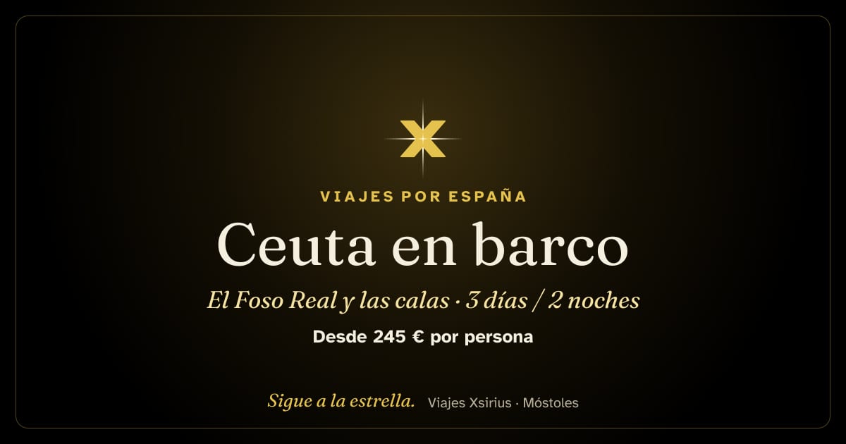 Ceuta en barco: el Foso Real y las calas: Ceuta, 3 días / 2 noches