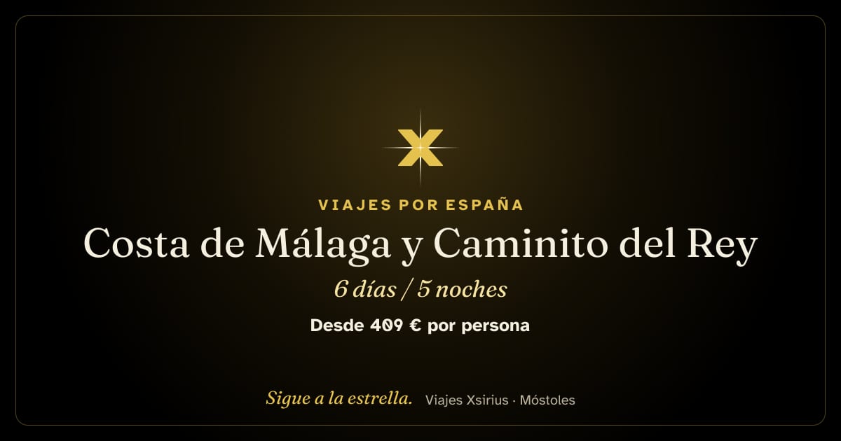 Costa de Málaga y Caminito del Rey: España (provincia de Málaga), 6 días / 5 noches