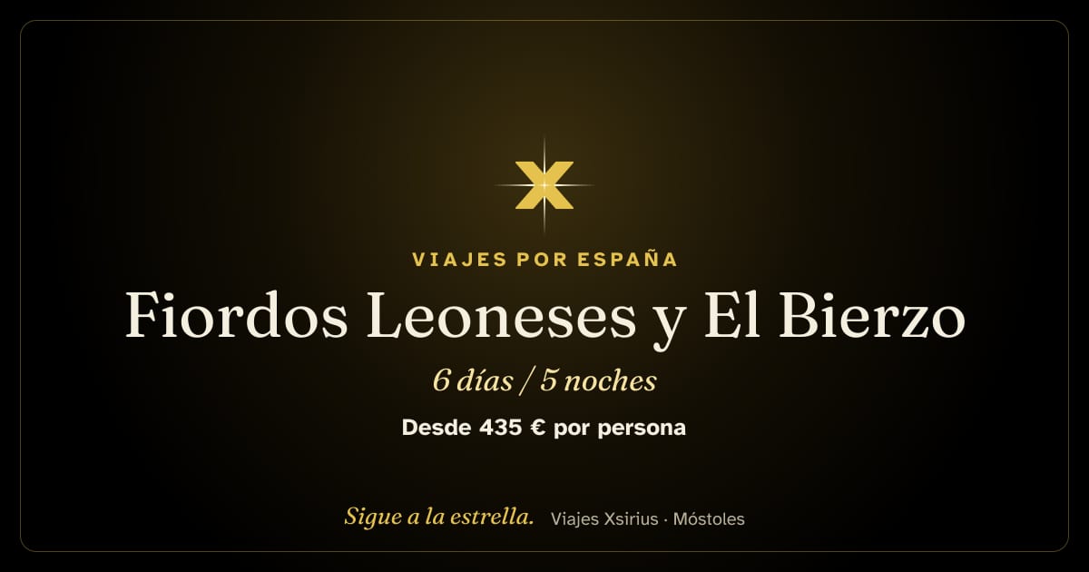 Fiordos Leoneses y El Bierzo: España (provincia de León), 6 días / 5 noches