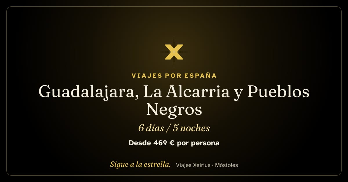 Guadalajara, La Alcarria y Pueblos Negros: España (provincia de Guadalajara), 6 días / 5 noches