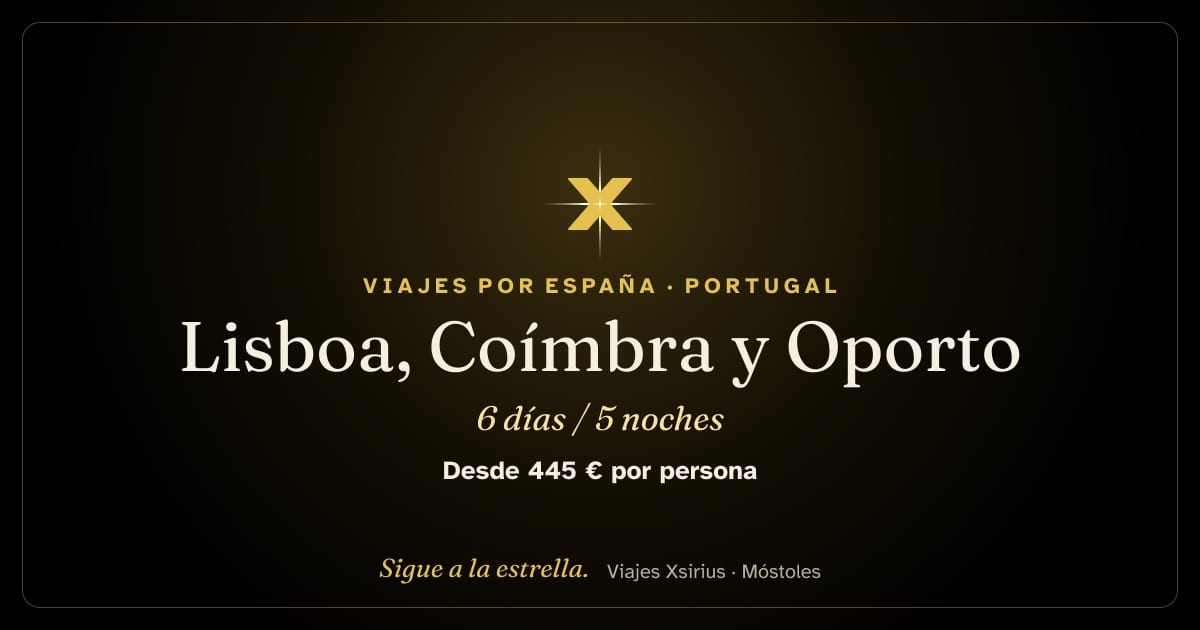Lisboa, Coímbra y Oporto: Portugal (Lisboa, Estoril, Coímbra, Aveiro y Oporto), 6 días / 5 noches