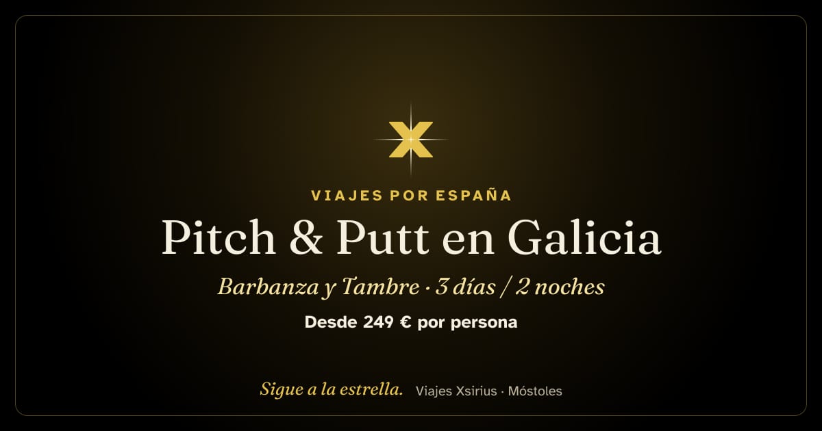 Pitch & Putt en Galicia: Barbanza y Tambre: Galicia, 3 días / 2 noches